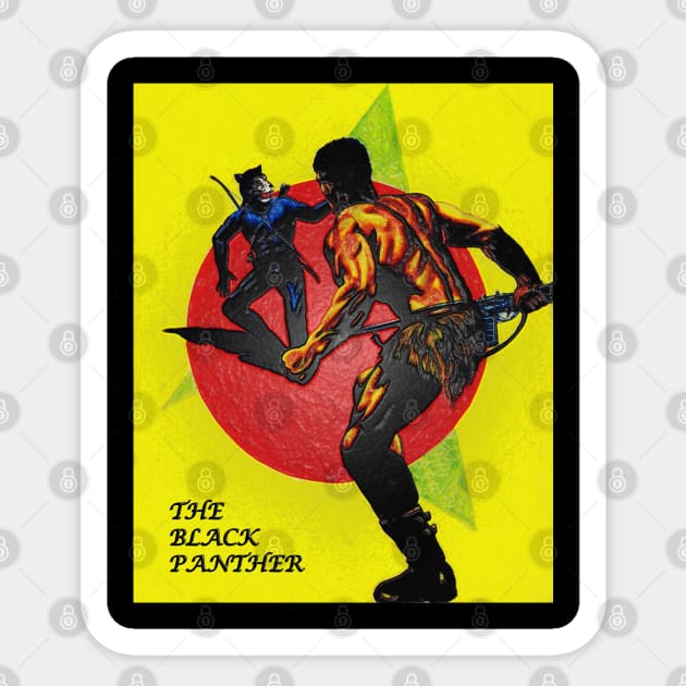 The Black Panther - Flames of Betrayal (Unique Art) Sticker by The Black Panther